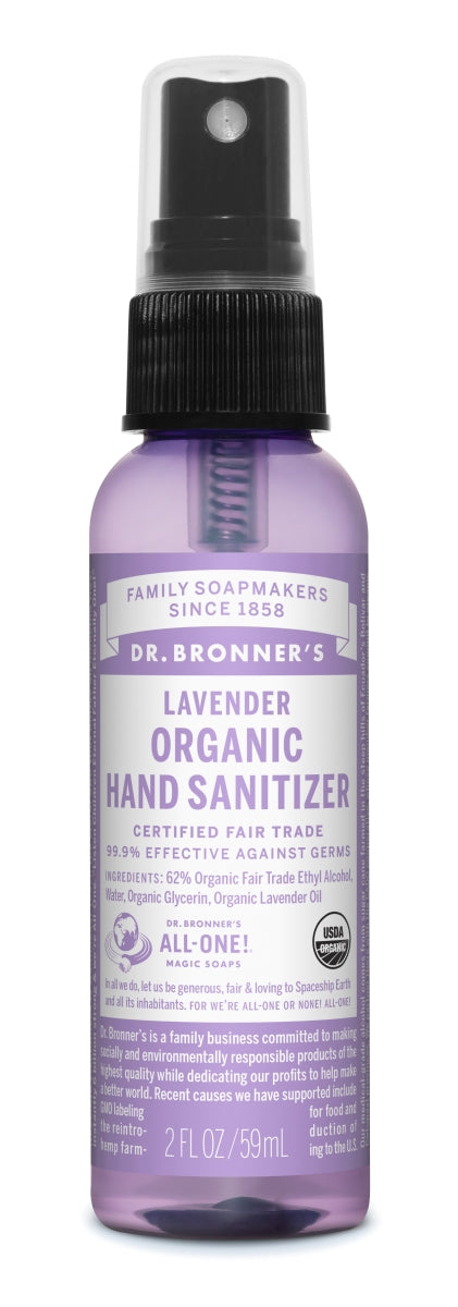 Spray Higienizador de Mãos Biológico de Alfazema – Dr Bronner's - Oliva Store