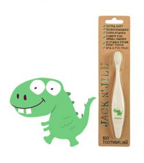 Escova de dentes bio para crianças extra suave - Dino . Eco . Jack N' Jill